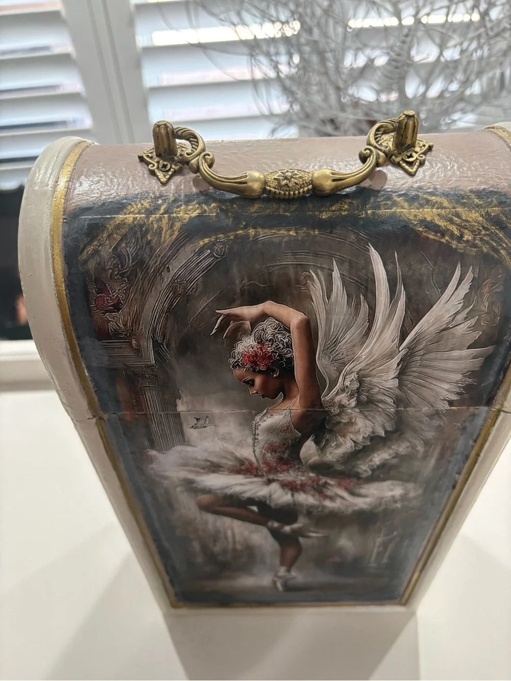 Ballerina Angel Keepsake Box